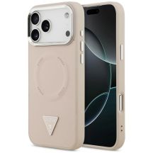 Etui Guess Triangle Logo MagSafe na iPhone 18 Pro Max / 17 Pro Max - różowe