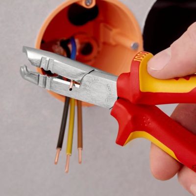 7. Knipex 13 46 165 narzędzie do zdejmowania izolacji Czerwony, Żółty