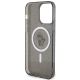 7. Etui Karl Lagerfeld Karl&Choupette Glitter MagSafe na iPhone 15 Pro Max - czarne