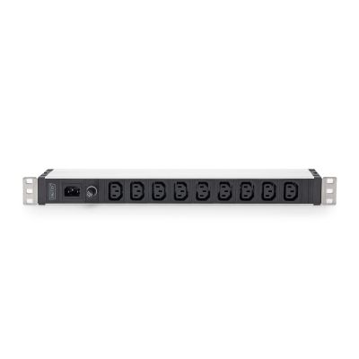 8. Digitus Listwa zasilająca z profilem aluminiowym, 9 gniazd, wejście IEC C14