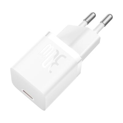 3. Miniładowarka sieciowa Baseus GaN5 30W USB-C - biała