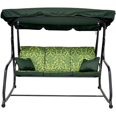 8. HUŚTAWKA OGRODOWA 3-OSOBOWA LENA Z MOSKITIERĄ