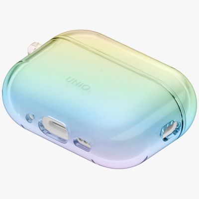 3. Etui UNIQ Iridescia Hang Case na AirPods Pro 3 - przezroczysto-wielokolorowe