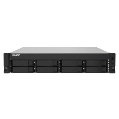 Qnap TS-832PXU-4G, 2U, 8 x 2.5"/3.5" SATA, Annapurna Labs Alpine AL324 1.7GH, 4GB DDR4 UDIMM (Max. 16GB), 2 x 10GbE SFP+, 2 x 2.5GbE, Single PSU (not upgradeable to RP)