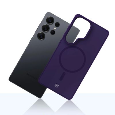 5. Etui 3mk Smoke MagCase na Samsung Galaxy S25 Ultra - fioletowe-półprzezroczyste