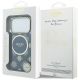 8. Etui Guess IML Peony Dot MagSafe na iPhone 17 Pro - niebieskie