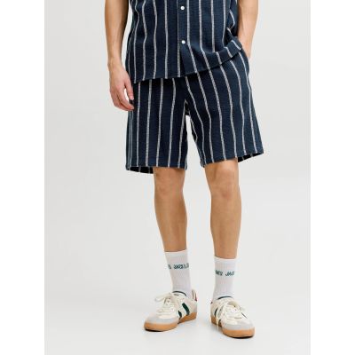 2. Jack&Jones męskie szorty w paski JPSTJAIDEN COBA STRIPE JOG SHORTS REG SN 12274413 SKY CAPTAIN/STRIPES