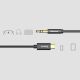 11. Baseus kabel audio stereo przejściówka AUX 3,5 mm mini jack - USB Typ C do telefonu tabletu 120cm czarny (CAM01-01)