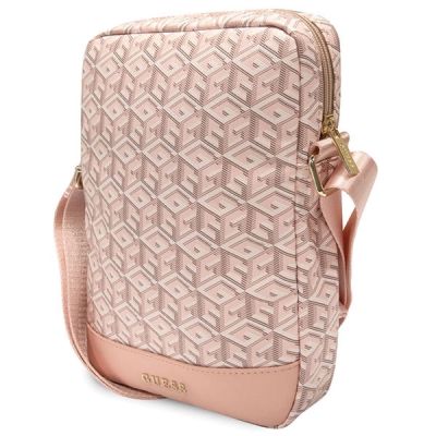 2. Torba Guess GCube Stripes na tablet 10" - różowa