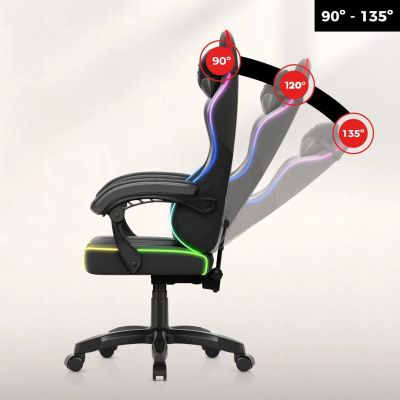 4. Fotel gamingowy Huzaro Force 2.7 RGB Black