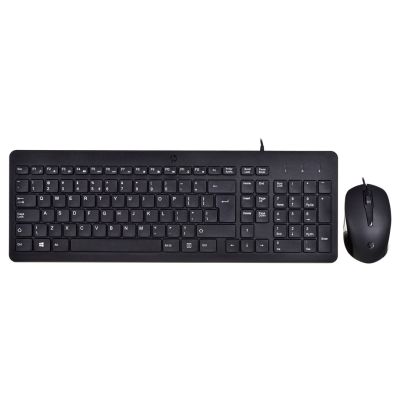 2. Zestaw klawiatura + mysz HP 150 Wired Mouse and Keyboard przewodowe czarne 240J7AA