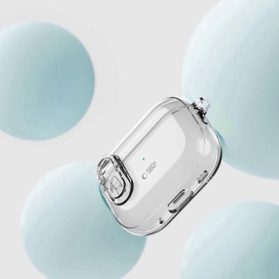 8. Etui Tech-Protect Slim Hook na AirPods 1 / 2 - przezroczyste
