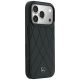 4. Etui Mercedes Leather Crossed Lines MagSafe na iPhone 17 Pro / 18 Pro - czarne