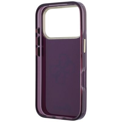 7. Etui Guess IML 4G Script Metal na iPhone 17 Pro / 18 Pro - burgundowe