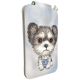 6. Portfel Magnetyczny Nimmy New Big-Eye Cute Pets 2.0 Dog ze stojakiem na telefon - szary