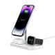 6. Ładowarka Tech-Protect QI15W-A22 indukcyjna MagSafe ze stojakiem 3w1 MagSafe na smartfon / Apple Watch / AirPods - biała
