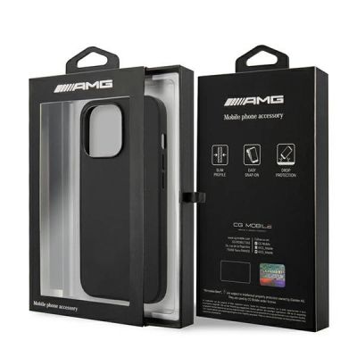 8. Etui AMG Leather Hot Stamped na iPhone 13 Pro / 13 6,1" - czarne