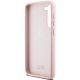 7. Etui Karl Lagerfeld Silicone Choupette Metal Pin na Samsung Galaxy S23+ - różowe