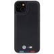 3. Etui BMW Leather Stamp Tricolor do iPhone 15 Plus - czarne