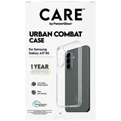 6. Etui CARE by PanzerGlass Flagship Urban Combat na Samsung Galaxy A37 - przezroczyste