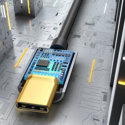 8. Adapter Baseus L54 do słuchawek USB-C / mini jack 3.5mm DAC 24 bit 48 KHz - szary
