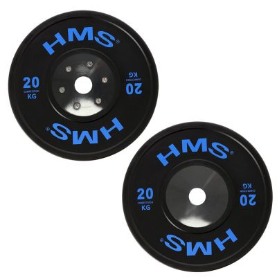 10. BTBR Set zestaw talerzy olimpijskich Bumper- 2x (10kg,15kg,20kg,25kg) HMS BTBR SET