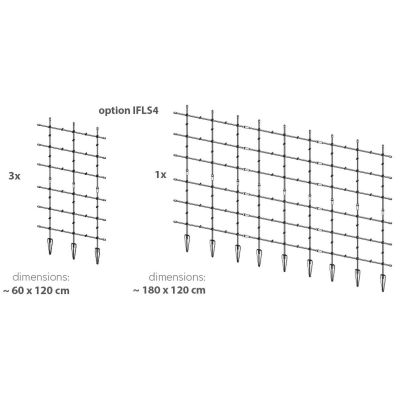 11. PODPORA DO ROŚLIN FLOO SUPPORTS 120x180CM ZIELONY LEŚNY