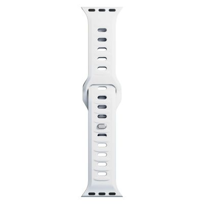 12. Pasek silikonowy 3mk Silicone Watch Strap do Apple Watch 42 / 44 / 45 / 49 mm - biały
