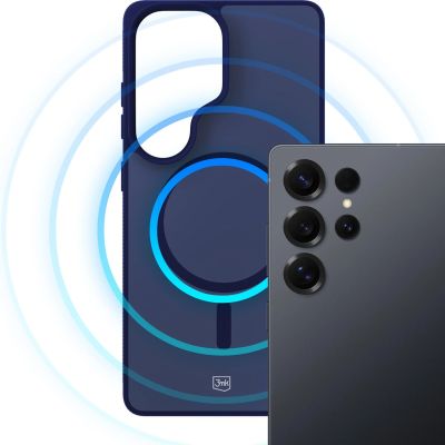 8. Etui 3mk Smoke MagCase na Samsung Galaxy S25 Ultra - niebieskie-półprzezroczyste