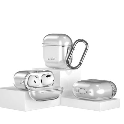 4. Etui Tech-Protect FlexAir na AirPods 4 - szare