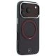 4. Etui Mercedes Ring Stand Iconic Logo MagSafe na iPhone 18 Pro / 17 Pro - burgundowe