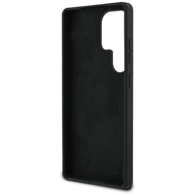 7. Etui Guess Silicone Big 4G Logo Bottom Script na Samsung Galaxy S25 Ultra - czarne