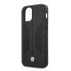 6. Etui BMW Leather Perforate Sides na iPhone 12 Pro Max - czarne