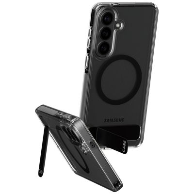2. Etui CARE by PanzerGlass Black Kickstand & QI na Samsung Galaxy S26+ - przezroczyste