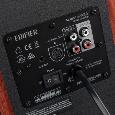 4. Edifier R1700BTS głośnik Czarny, Drewno Przewodowy i Bezprzewodowy 66 W