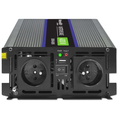 12. Qoltec Przetwornica napięcia Monolith 4000 MS Wave 51928, 12V na 230V, 2000/4000W, USB