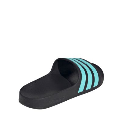 3. Klapki dla dzieci adidas Adilette Aqua Slides czarno-niebieskie JS2497