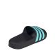 3. Klapki dla dzieci adidas Adilette Aqua Slides czarno-niebieskie JS2497