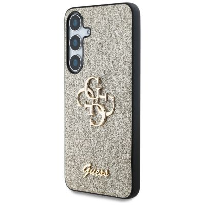 2. Etui Guess Fixed Glitter Big 4G Metal Logo do Samsung Galaxy S25 złoty