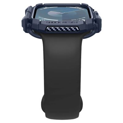 6. Etui Spigen Rugged Armor na Apple Watch 10 46 mm - granatowe