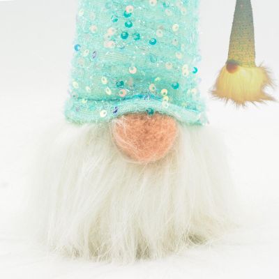 11. MIKOŁAJ DEKORACYJNY LED 25CM BŁĘKITNY