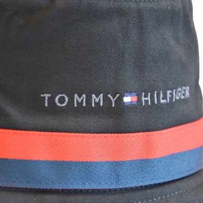 4. Kapelusz Tommy Hilfiger Established Tape Bucket Czarny - AM0AM08271-0GJ