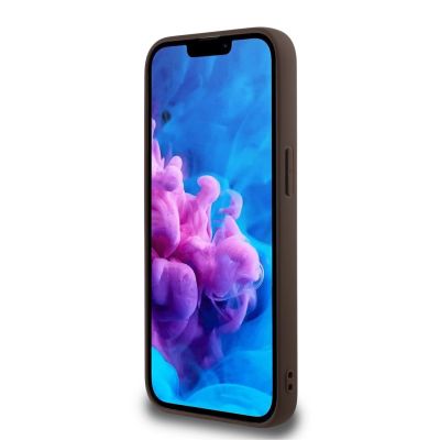 2. Etui Guess PU 4G Peony z MagSafe na iPhone 16e - brązowe