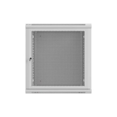 18. LANBERG SZAFA INSTALACYJNA RACK WISZĄCA 19" 12U 600X600 SZARA DRZWI PERFOROWANE (FLAT PACK)