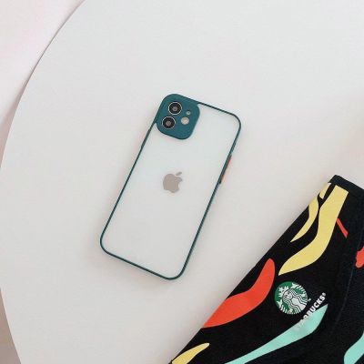 2. Milky Case silikonowe elastyczne półprzezroczyste etui do Samsung Galaxy A72 4G ciemnozielony