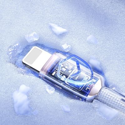 13. Kabel Joyroom S-A42 Crystal-Clear Series 30W USB-C - Lightning 1,2m - biały