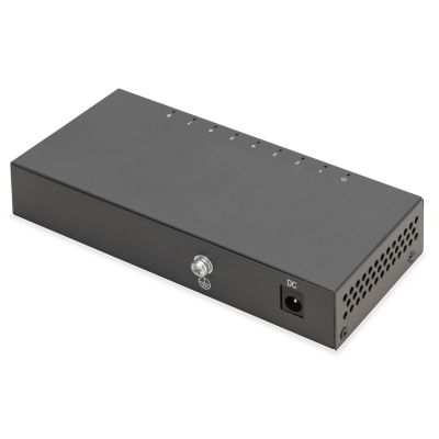 6. Digitus 8-portowy przełącznik gigabitowy, desktop, niezarządzalny, metalowa obudowa