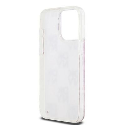 7. Etui DKNY Liquid Glitter Multilogo na iPhone 15 Pro Max - różowe