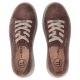 5. Skórzane sneakersy damskie na platformie brązowe Filippo DP7982
