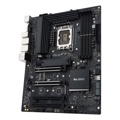 7. Płyta ASUS Pro WS W680-ACE W680 (LGA 1700) ATX motherboard, 2x PCIe 5.0, 3x PCIe 4.0, 3x PCIe 4.0 M.2 slots, 2x USB 3.2 Gen 2, 4x USB 3.2 Gen 1, 2x USB 2.0, 2x 2.5 Gb Ethernet,  1x SlimSAS, 4x SATA , HDMI, DisplayPort and VGA